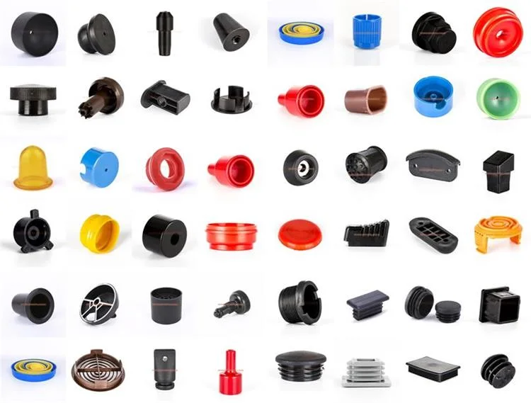 Custom Black PP Plastic Round Screw Cap/ Plug for Pipe